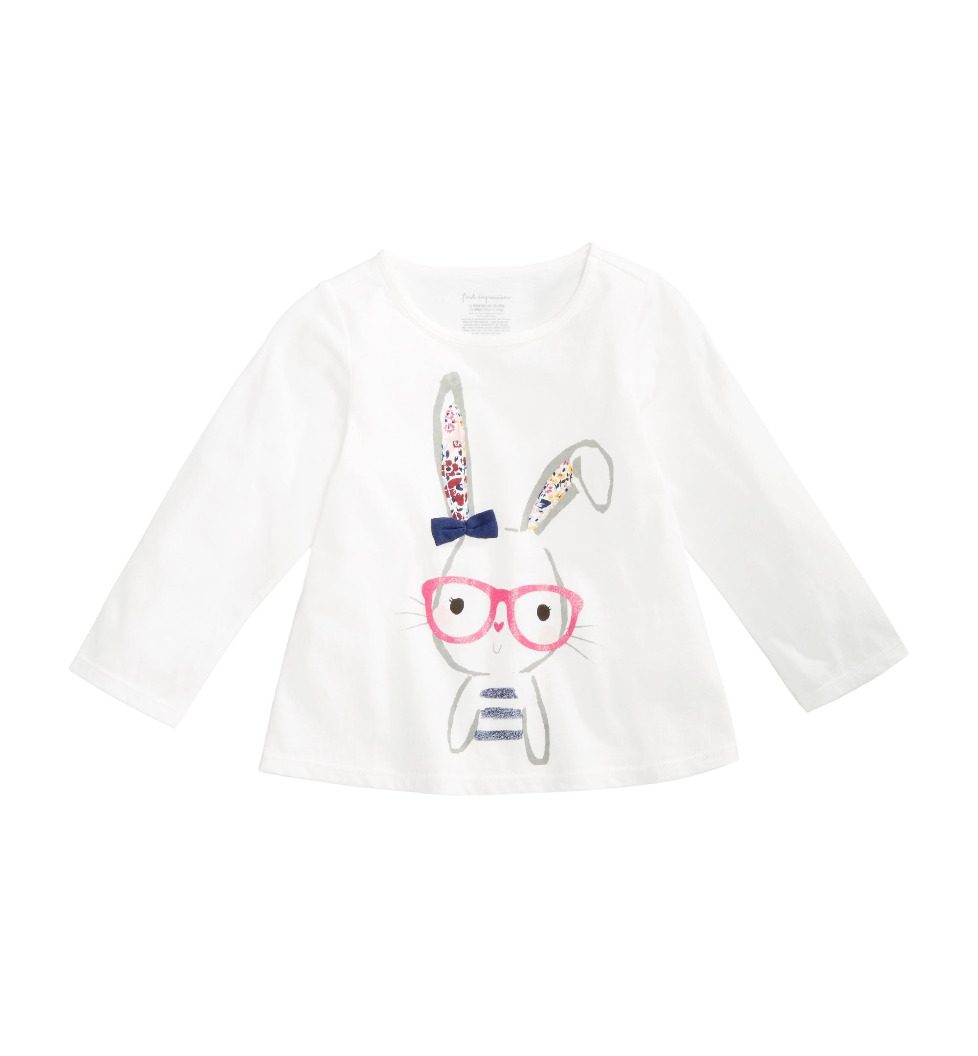 First Impressions Baby Girls Graphic Print Cotton T-Shirt