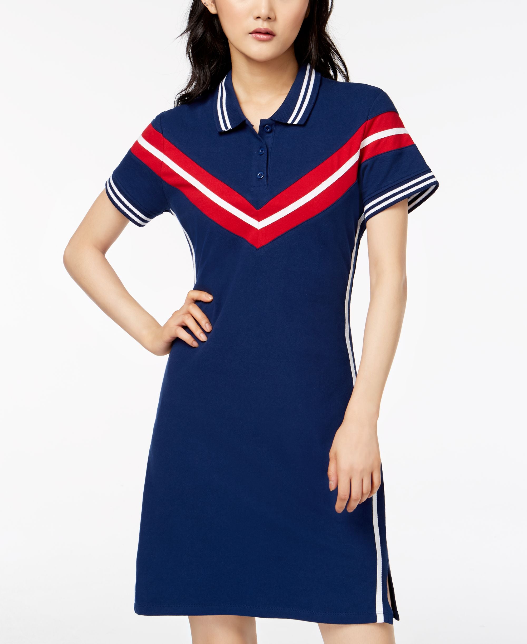 Almost Famous Juniors Varsity Polo Dress