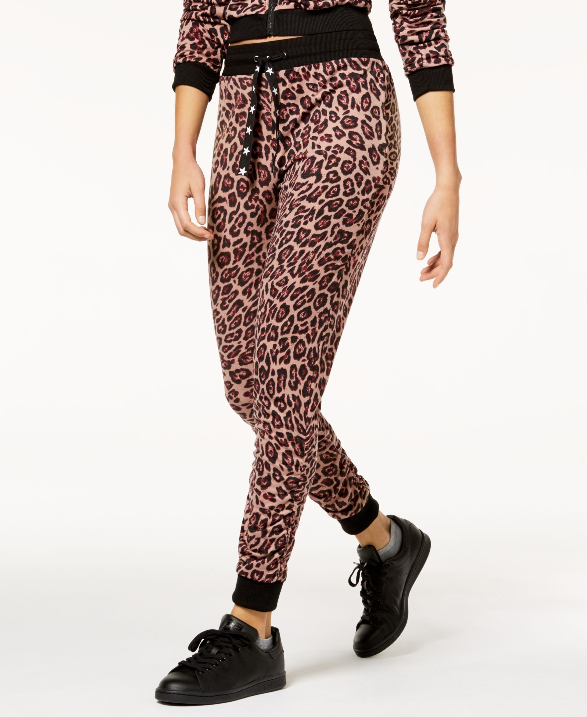 Juniors' Ruched-Leg Jogger Pants