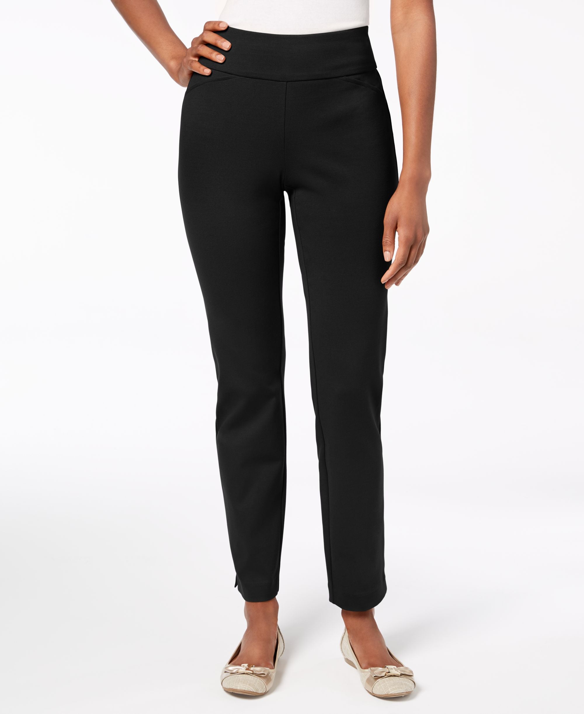Charter Club Petite Pull On Boot Cut Pants