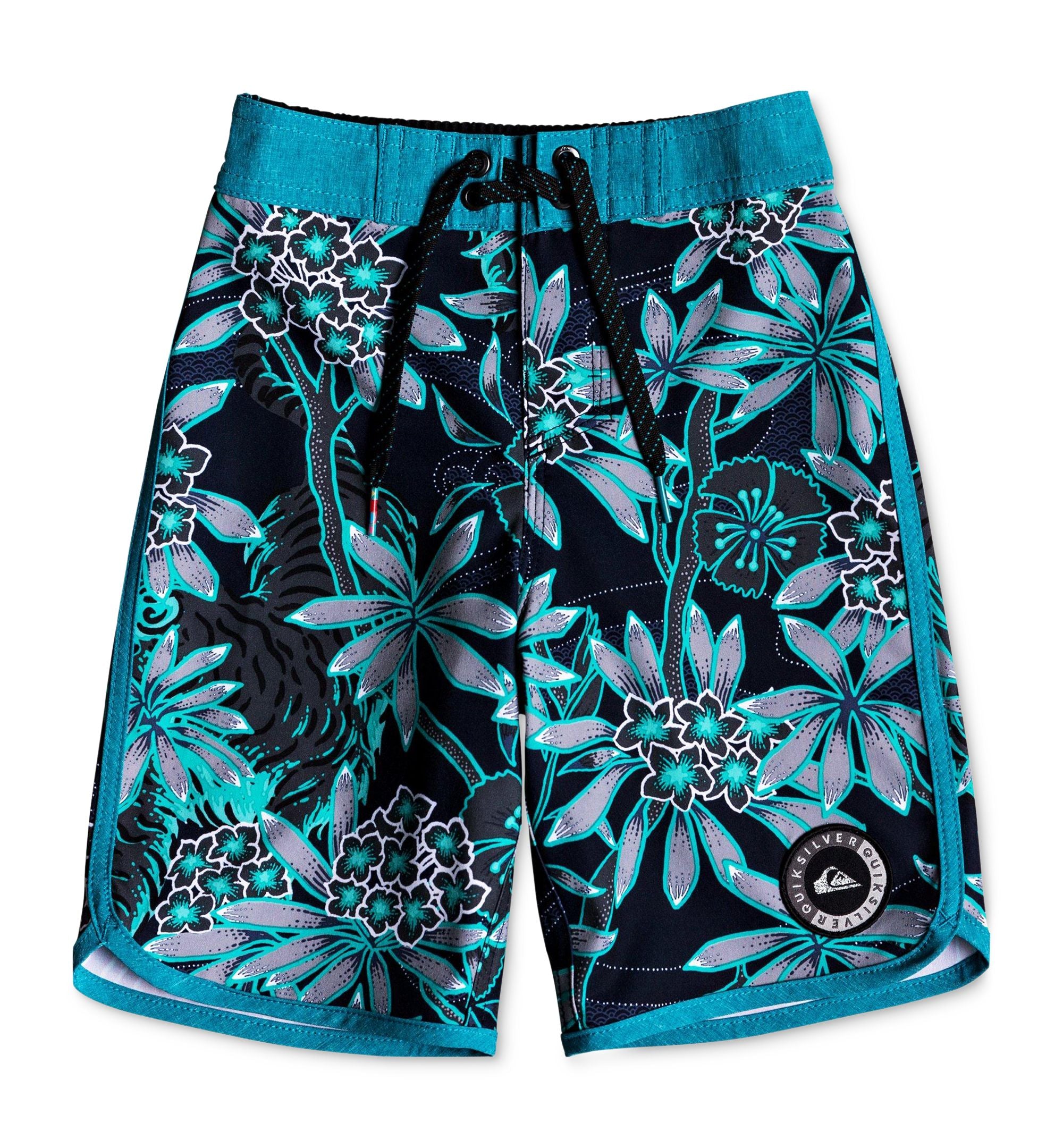 Quiksilver Toddler Boys Highline Silent Printed Swim Trunks