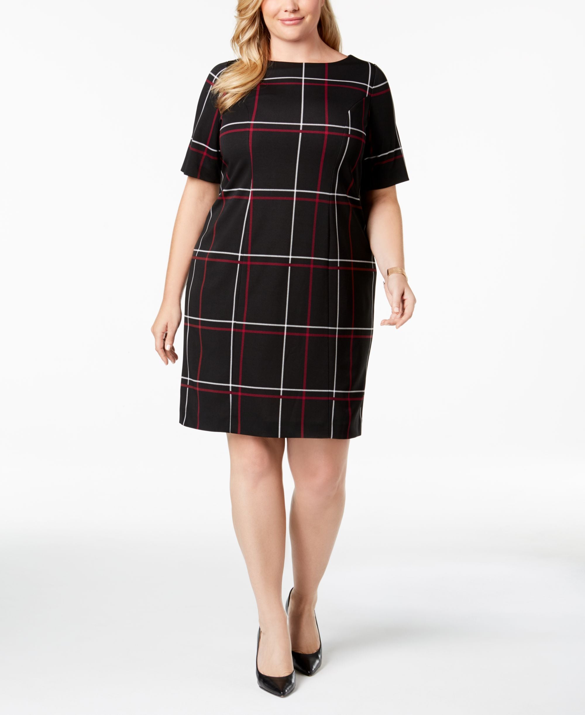 Alfani Plus Size Printed Sheath Dress