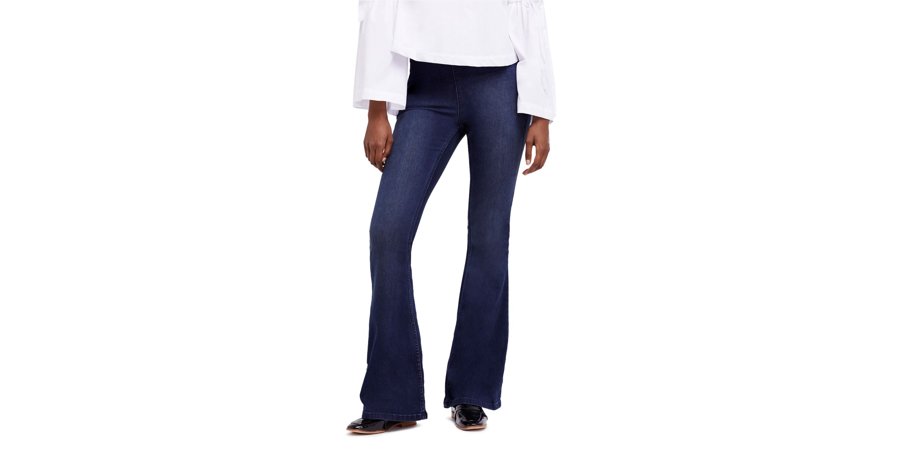 Penny Flare Jeans in Denim Blue