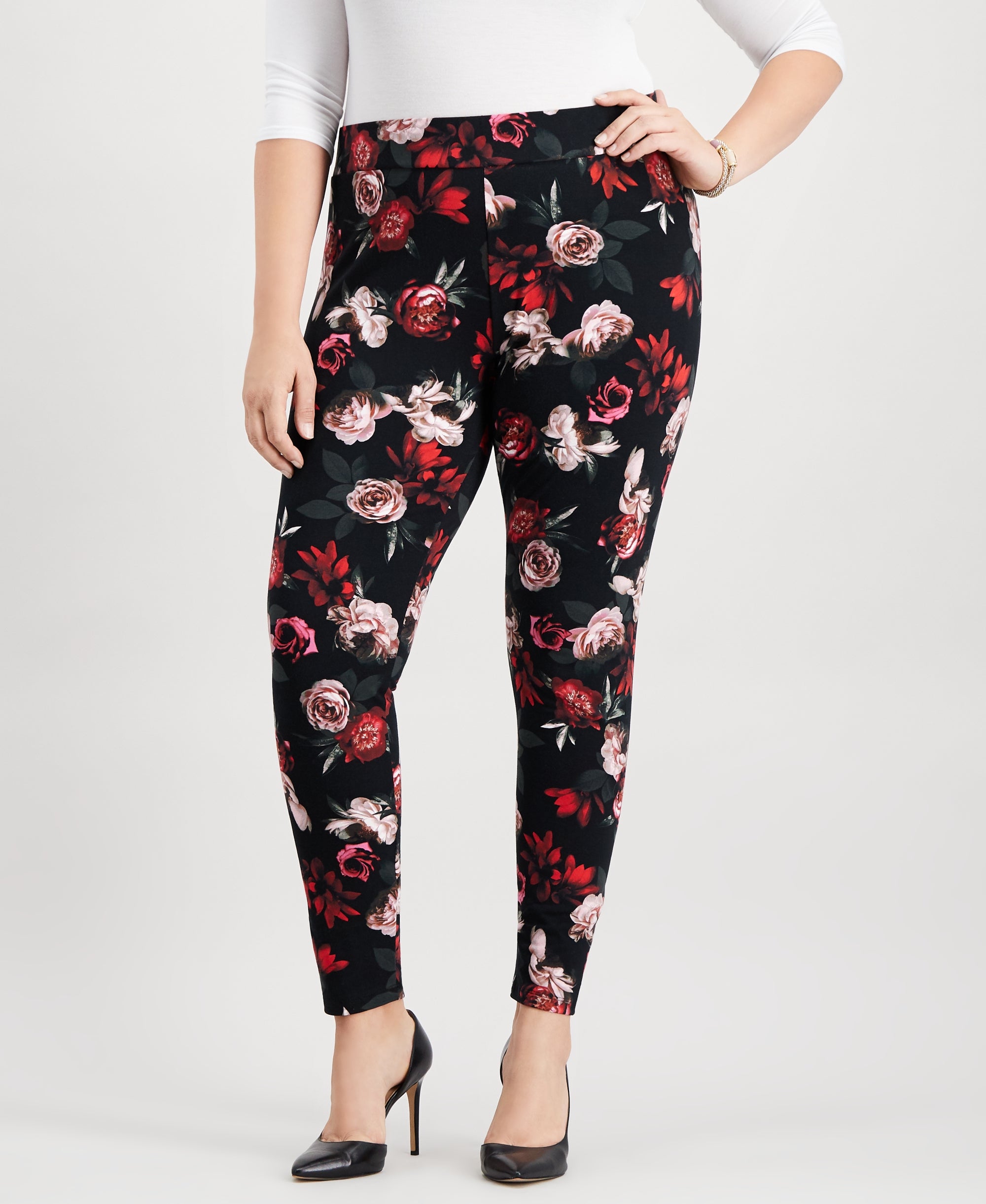 Plus Size Printed Leggings