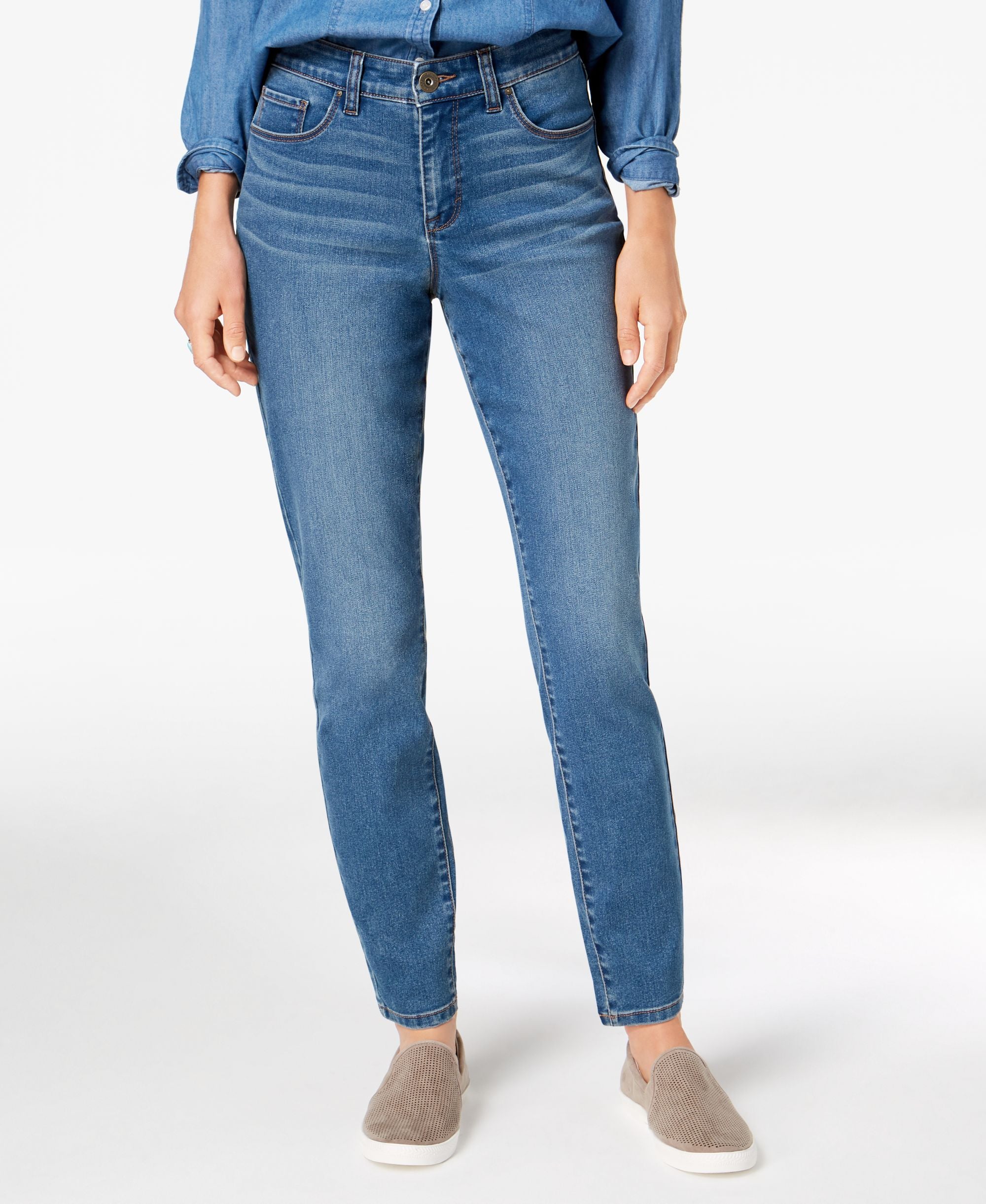 Style & Co Petite Curvy Fit Skinny Jeans