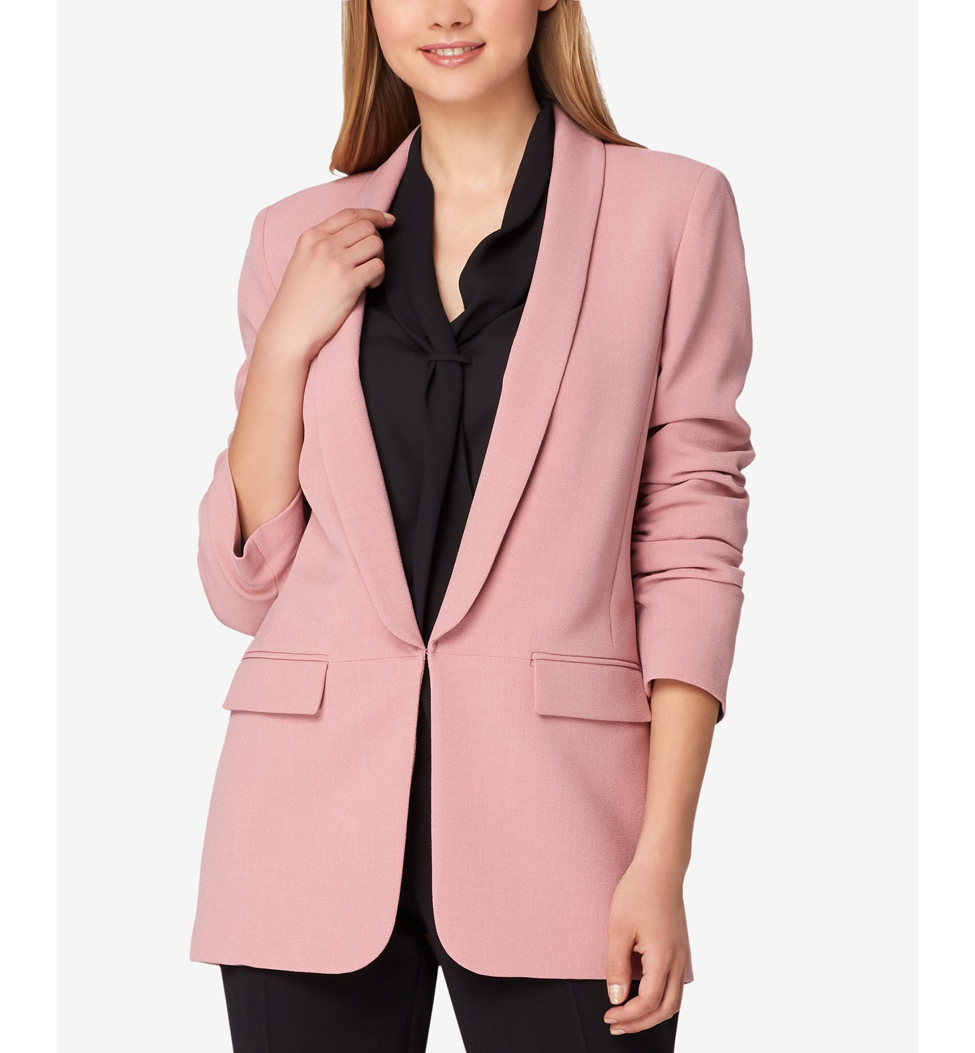 Tahari Asl Shawl Collar Blazer