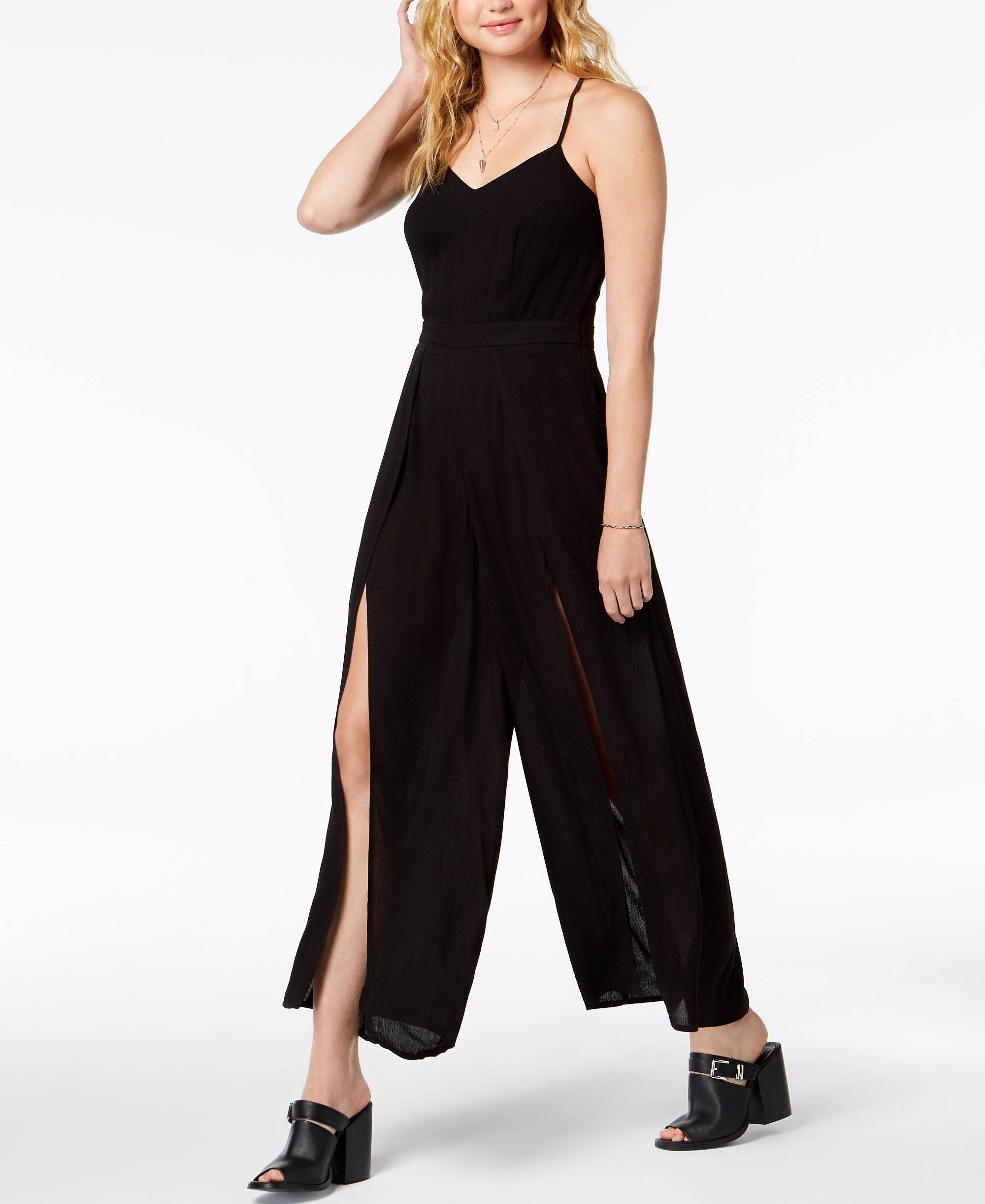 American Rag Juniors Adjustable Crisscross Jumpsuit