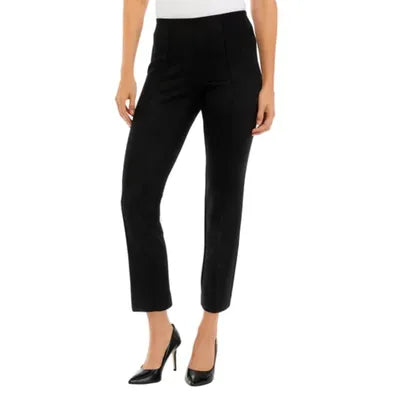 Women's Seamed Straight-Leg Pull-On Ankle Pants