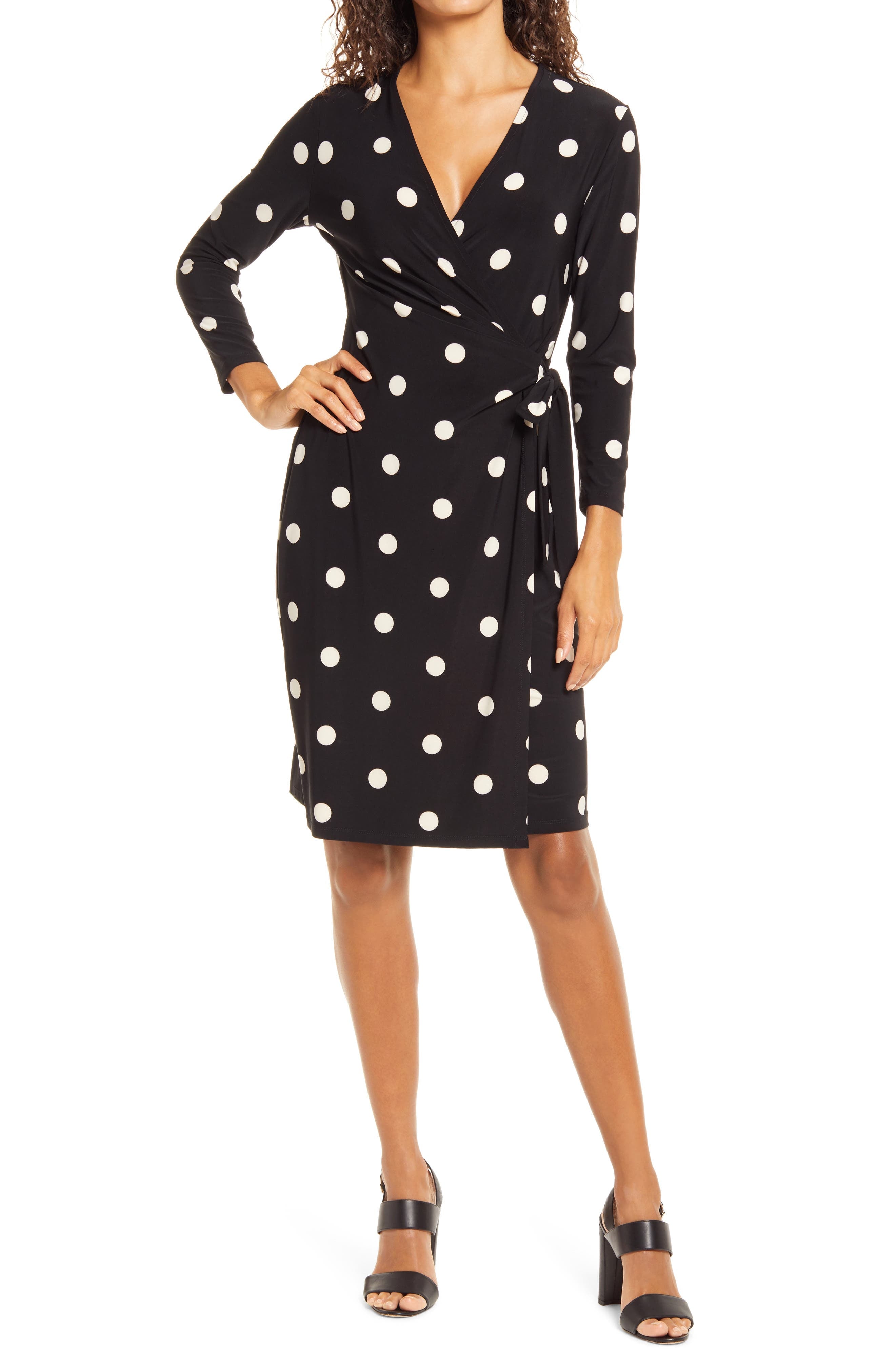 Faux-Wrap Dress