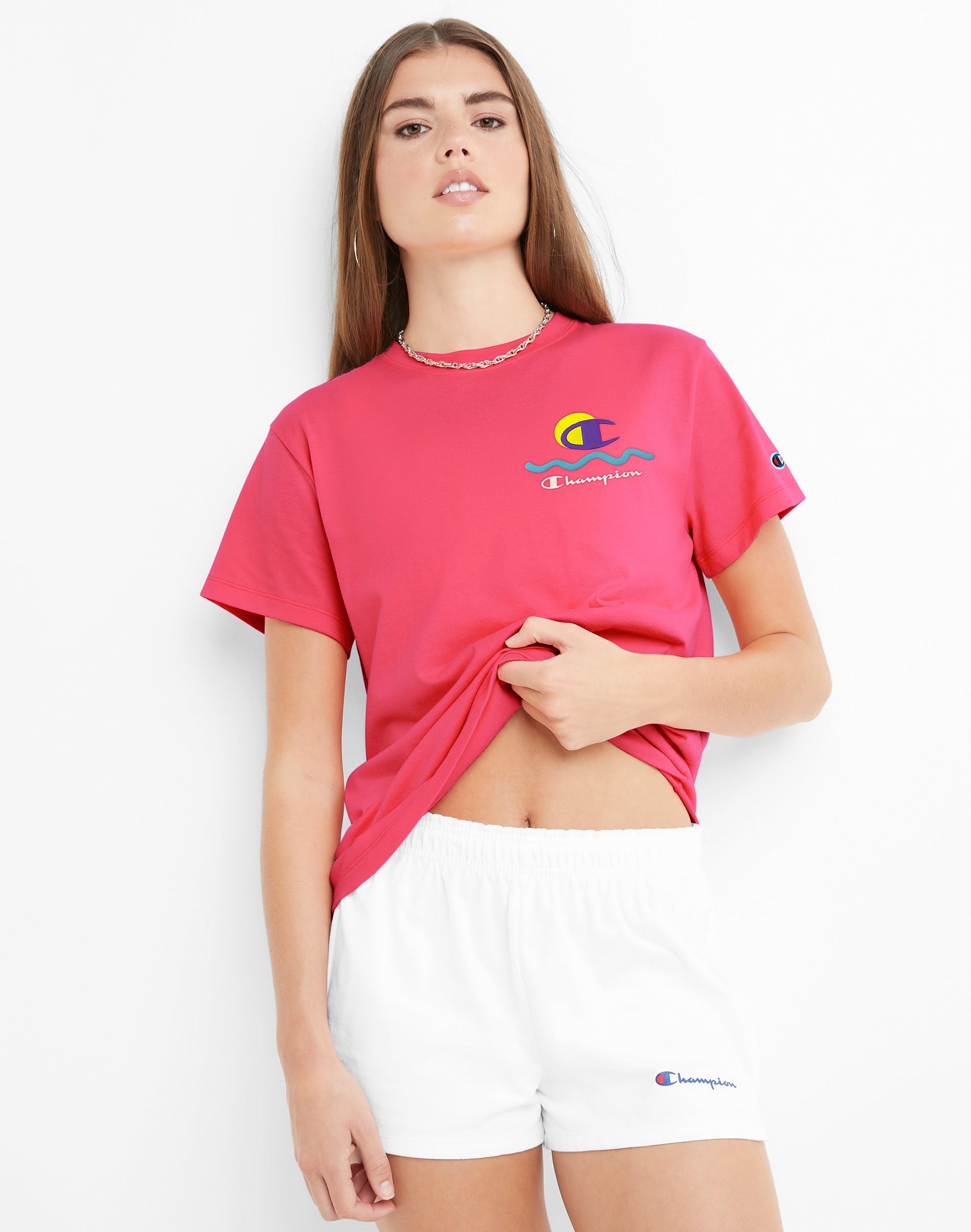 Women's Cotton Classic Crewneck Logo T-Shirt