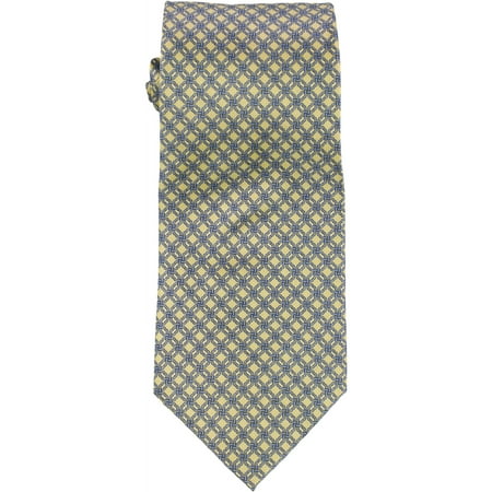 The Men's Store Private Label Mens Silk Business Neck Tie Yellow ChainlinkOne Size