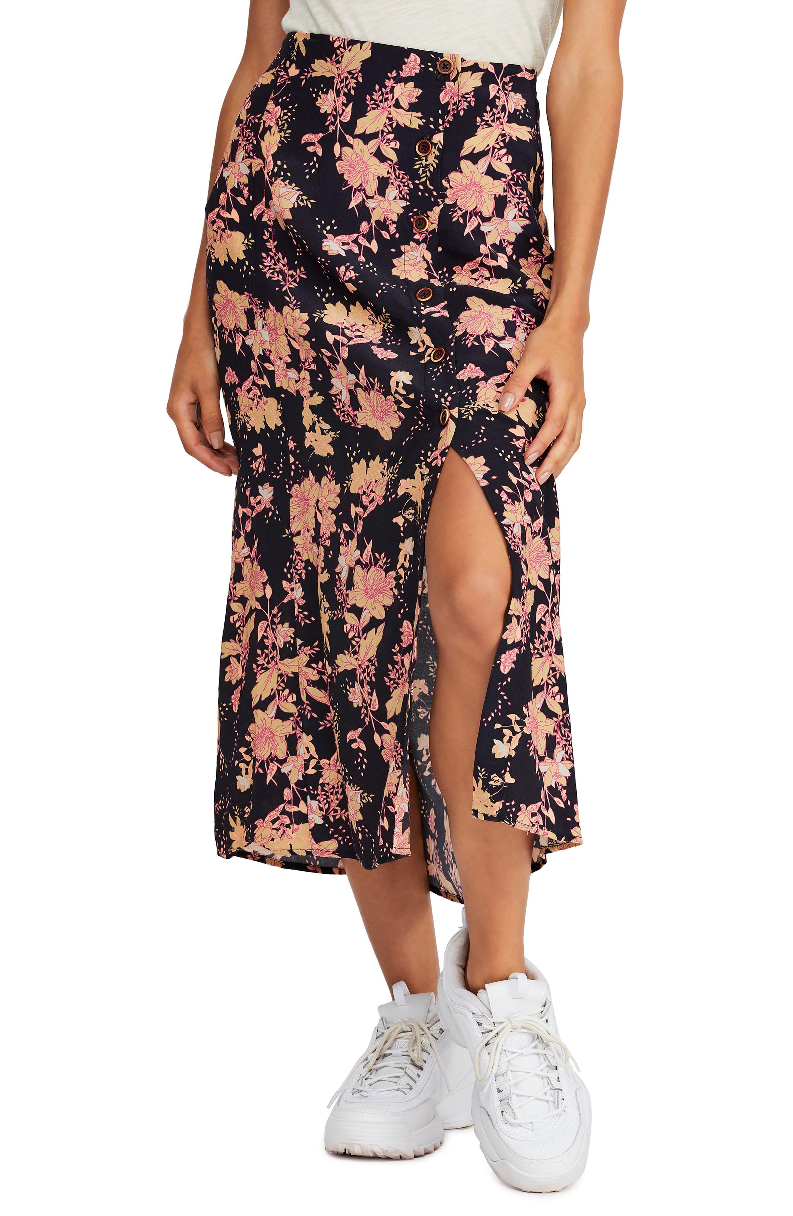 Free People Retro Love Midi Skirt
