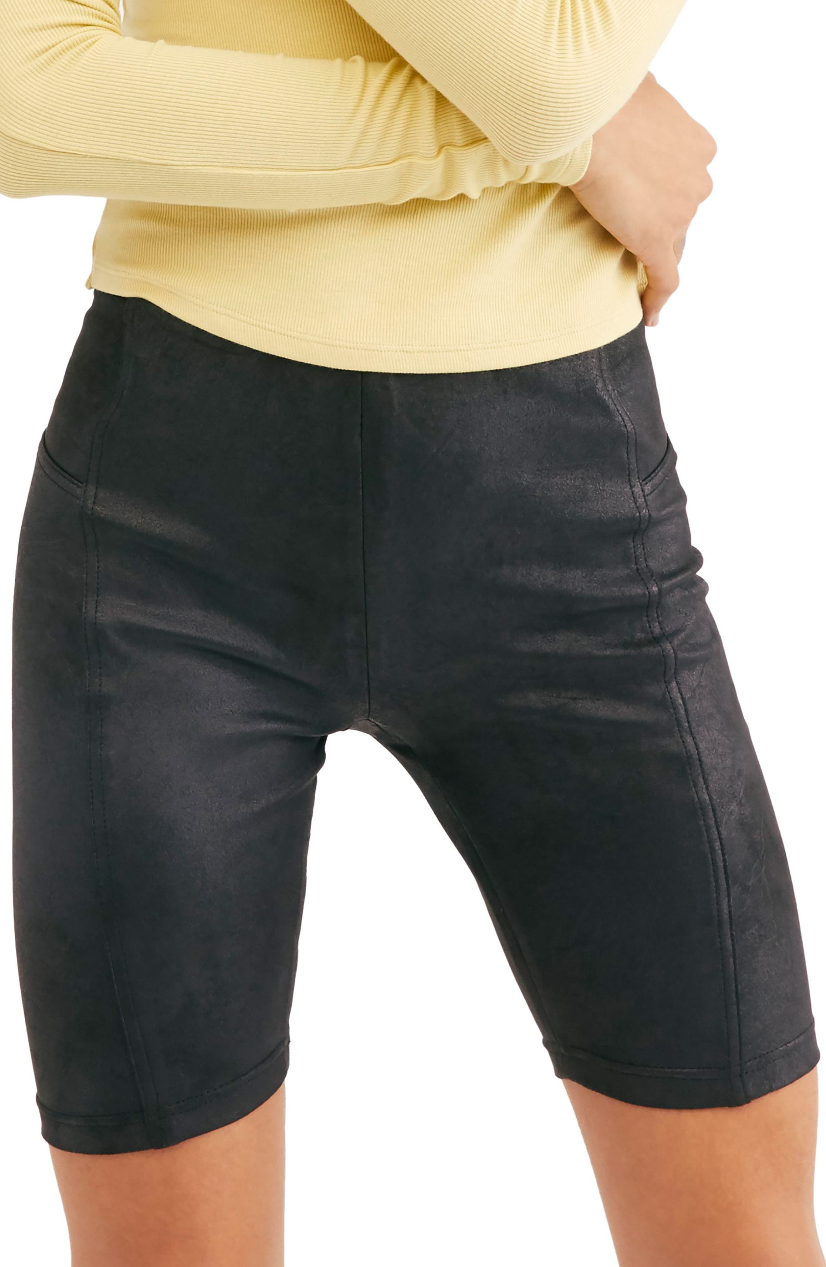 Free People Movement Heatwave Suede Bike Shorts