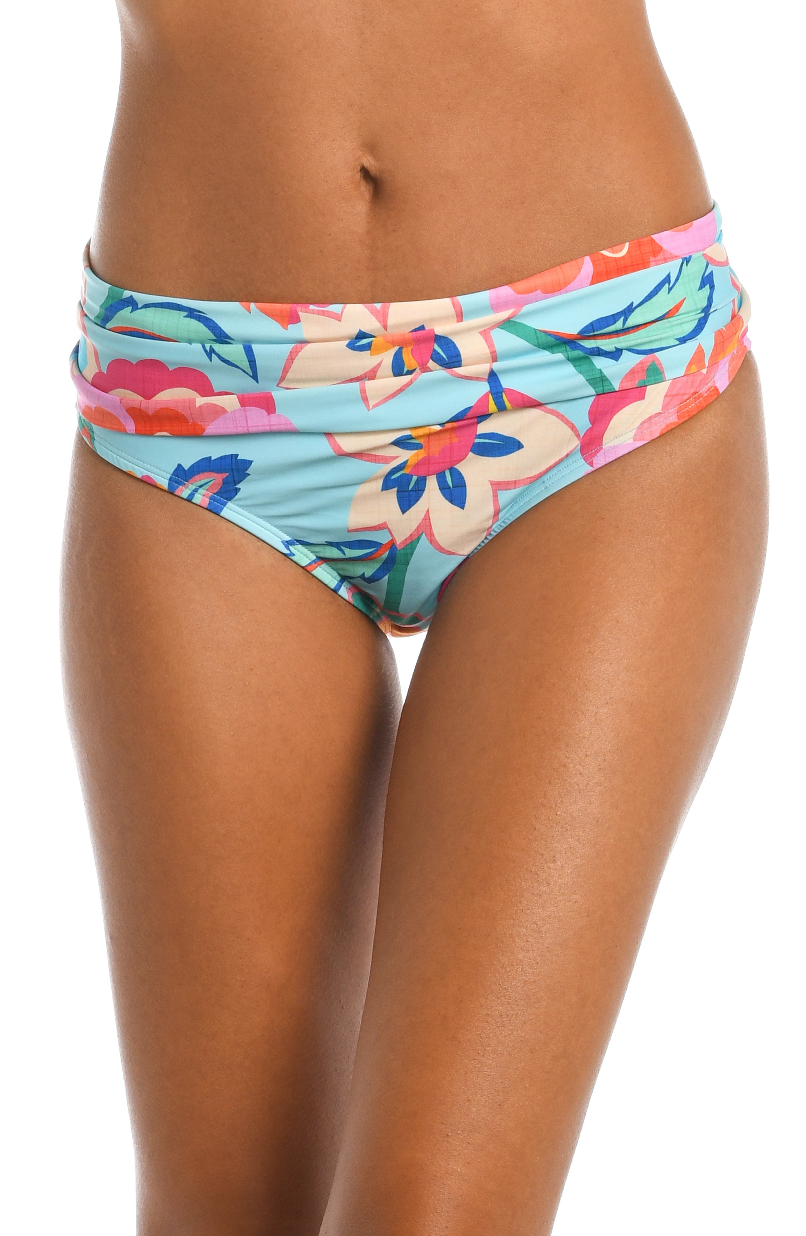 Women's Breezy Beauty Shirred Band Bikini Bottoms