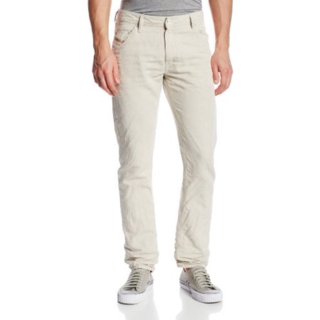 Diesel Men's Krayver Relaxed Tapered-Leg Jean 0828F, Ivory Denim, 30x32