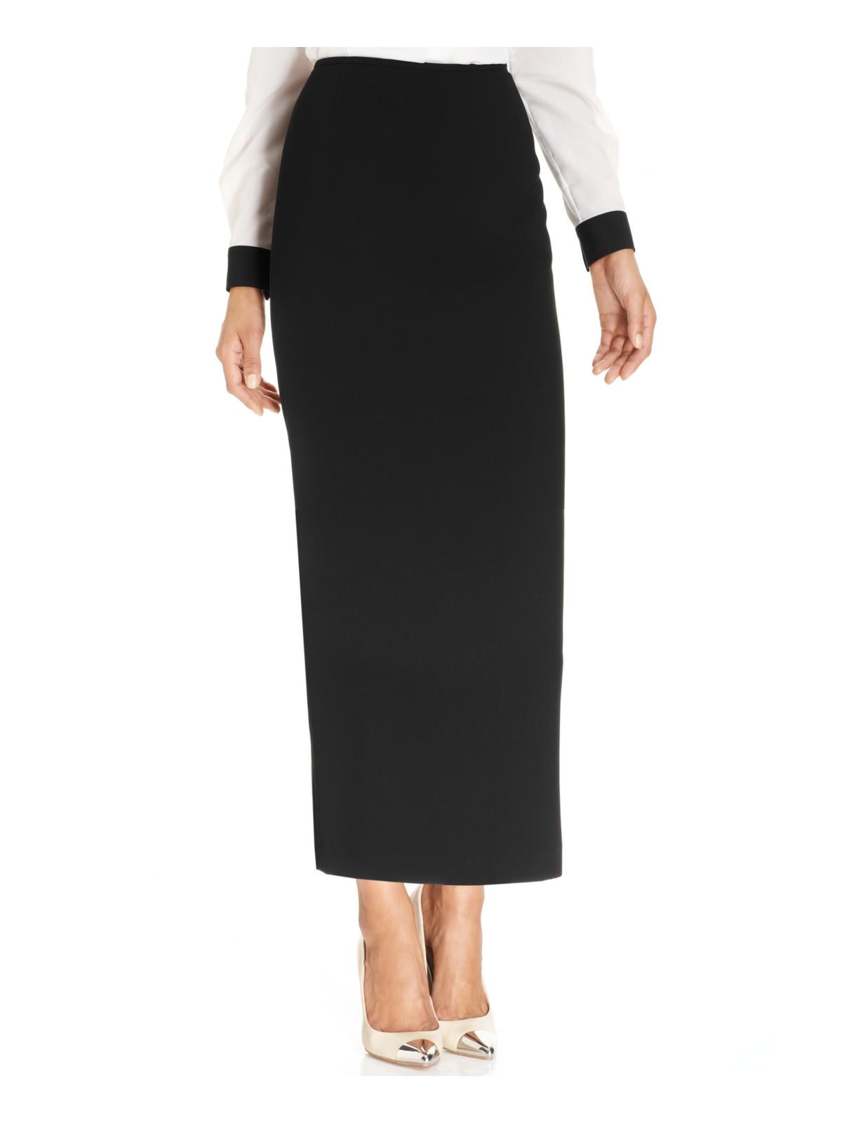 Crepe Column Skirt