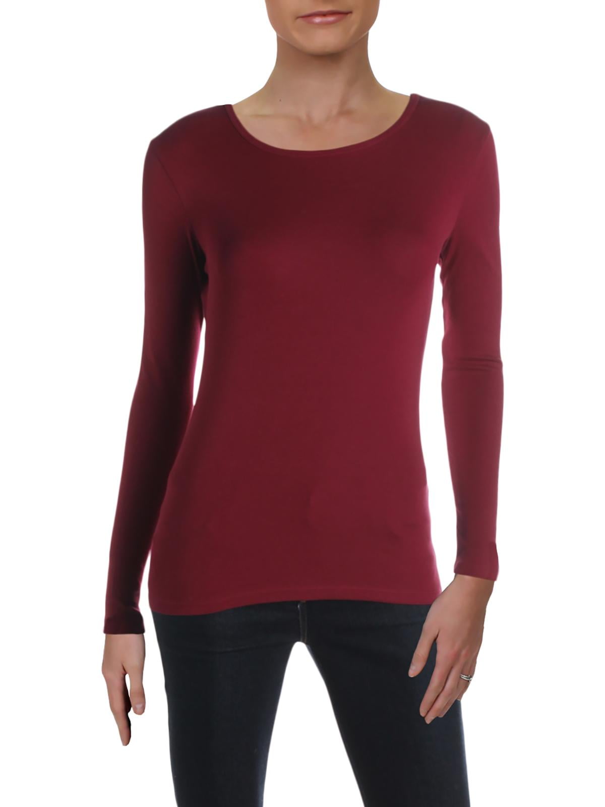 Lauren Ralph Lauren Petite Stretch Long Sleeve T-Shirt