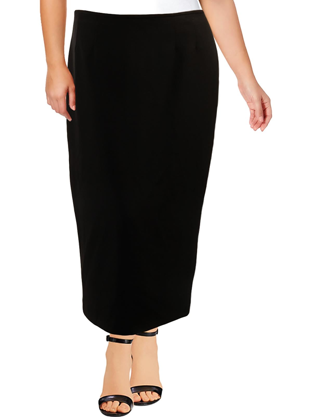 Crepe Column Skirt