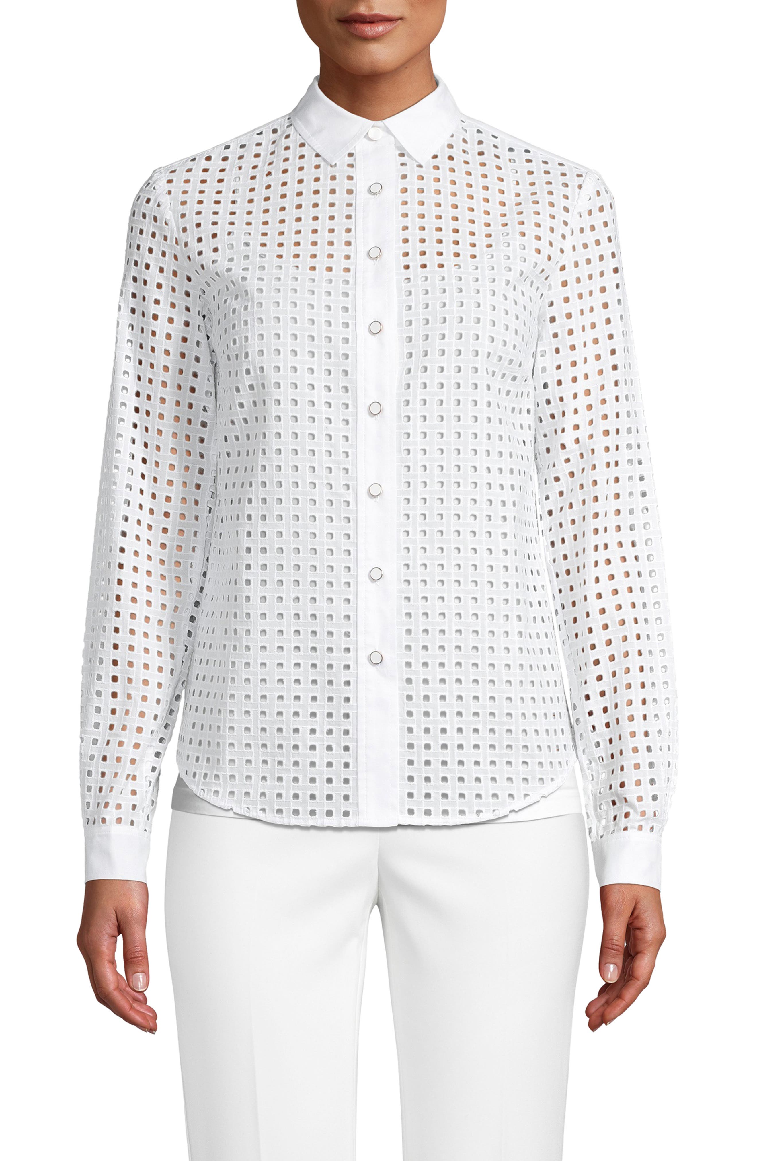Women's Anne Klein Eyelet Blouse