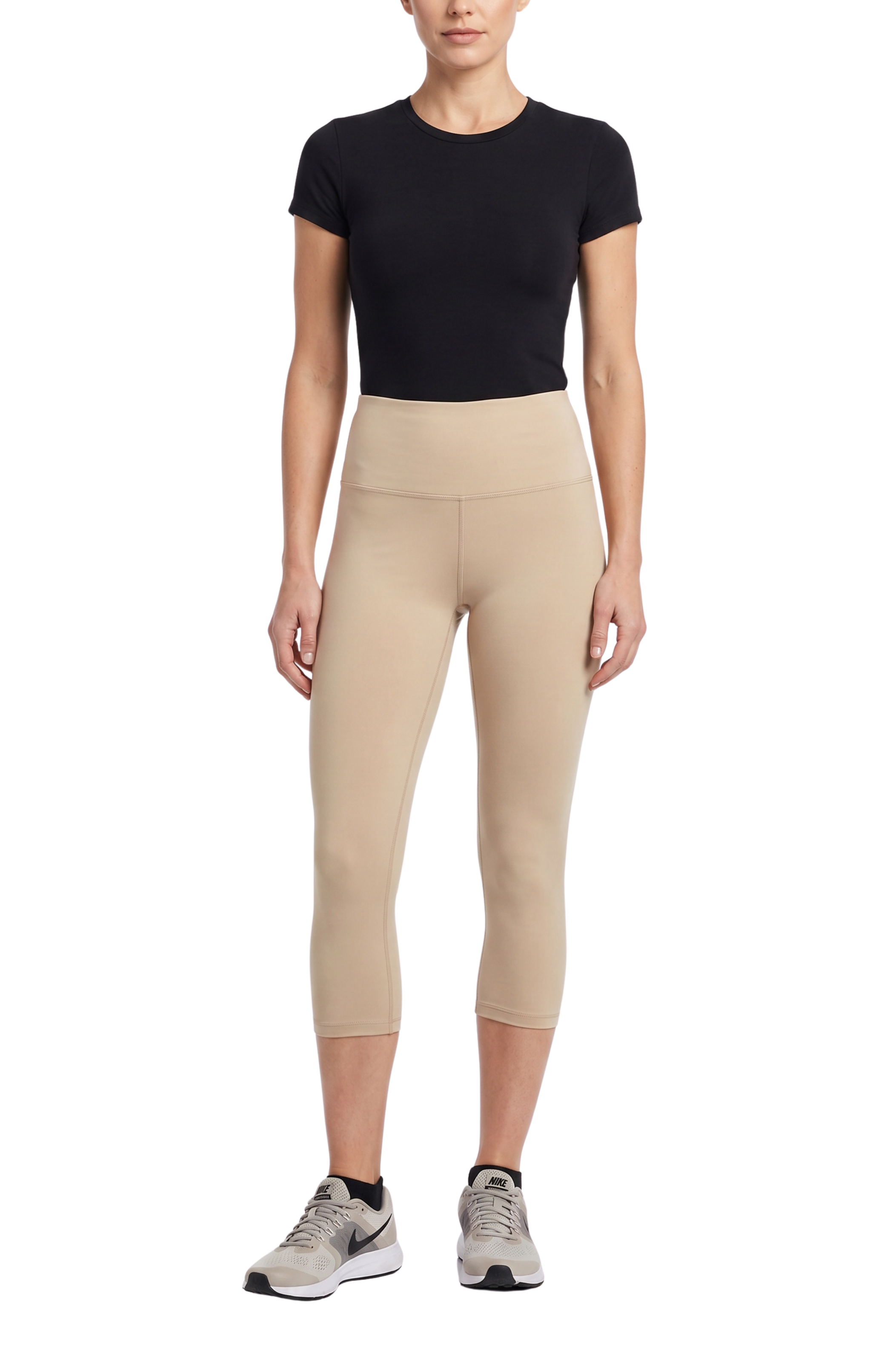 Brushed Basic Solid High Waisted Capris - 5 Inch - New Mix