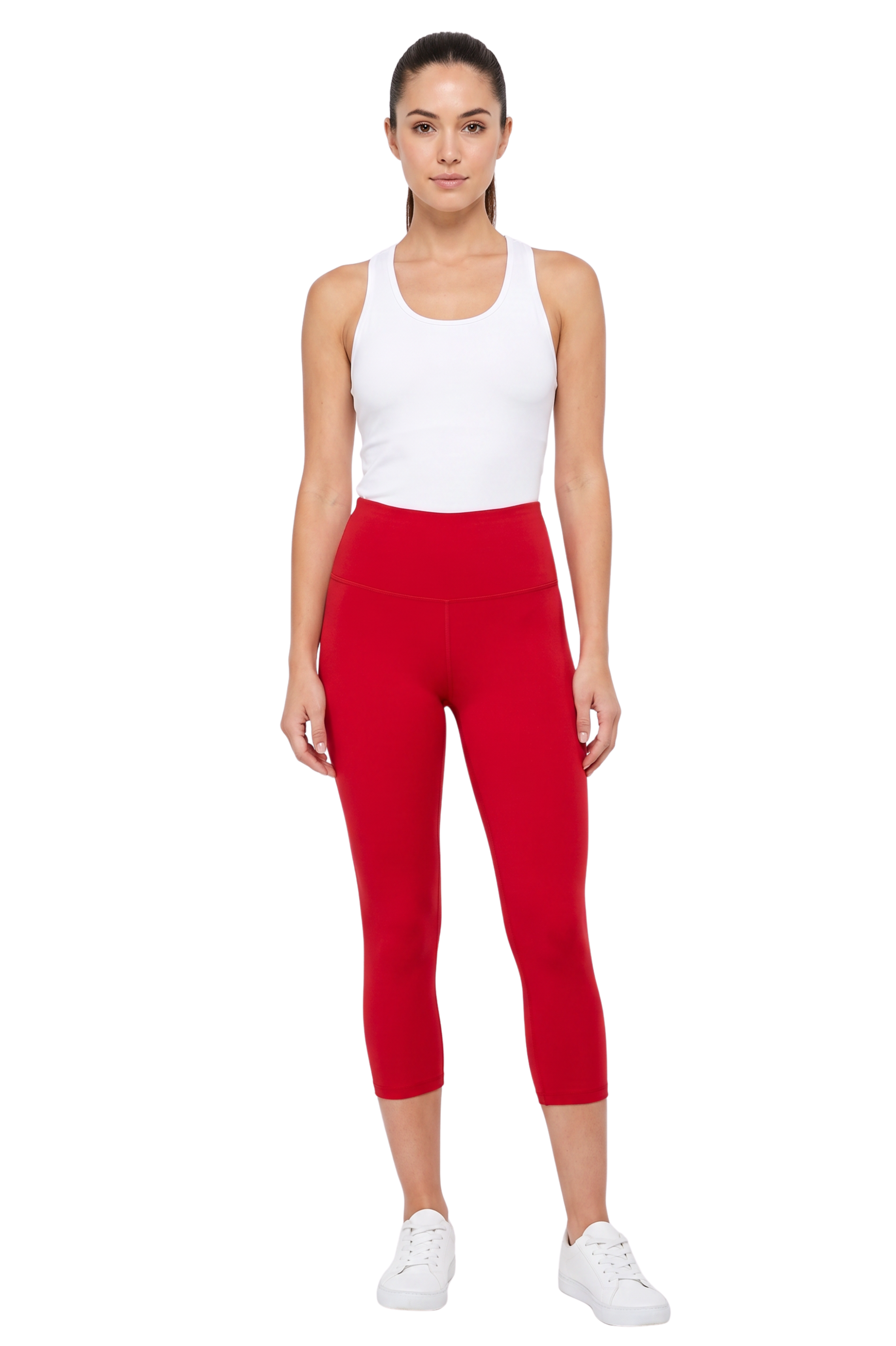Brushed Basic Solid High Waisted Capris - 5 Inch - New Mix