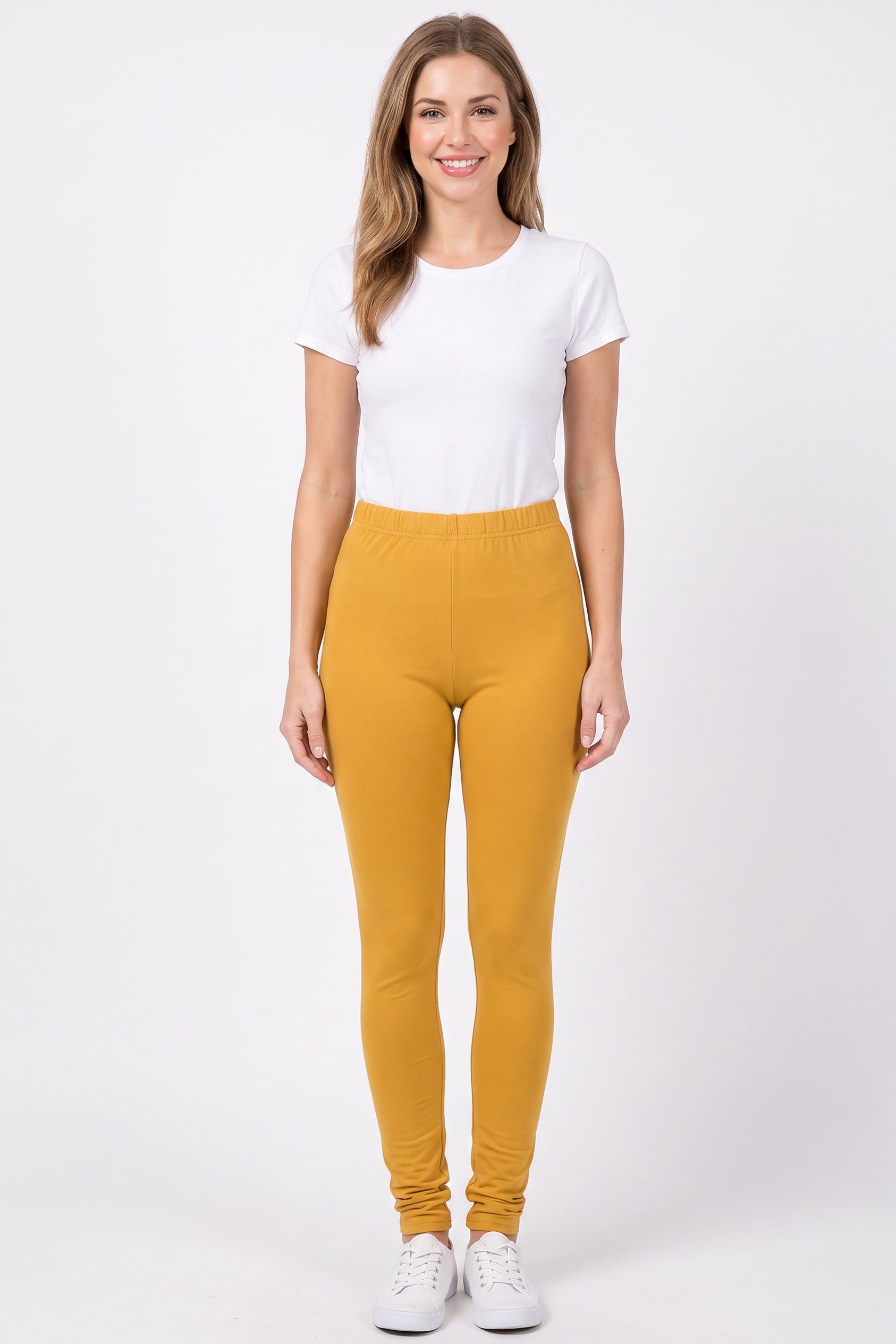 Premium Fleece Lined Multi Size Solid Leggings - New Mix