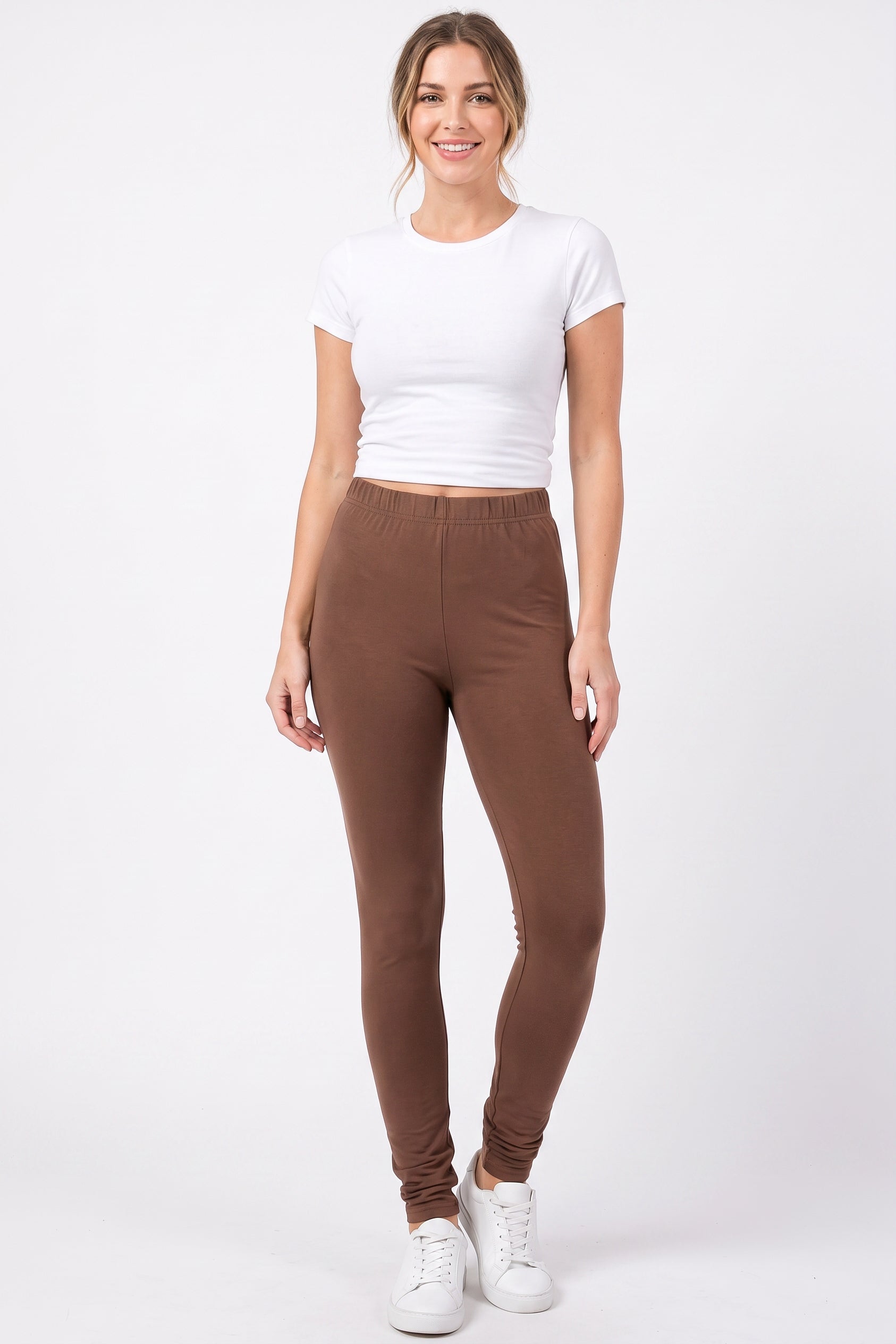 Premium Fleece Lined Multi Size Solid Leggings - New Mix