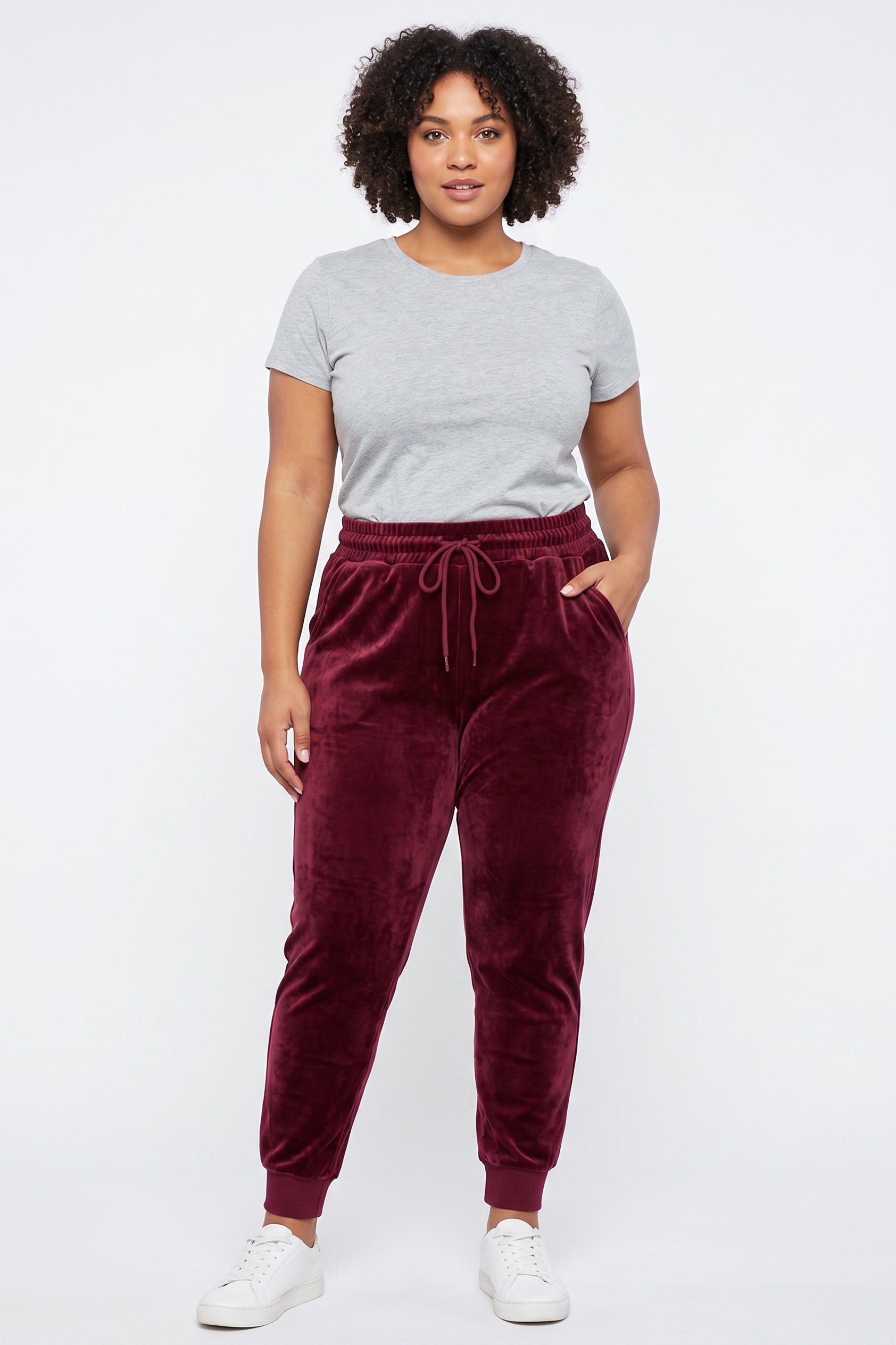 Comfy Velour Plus Size Joggers