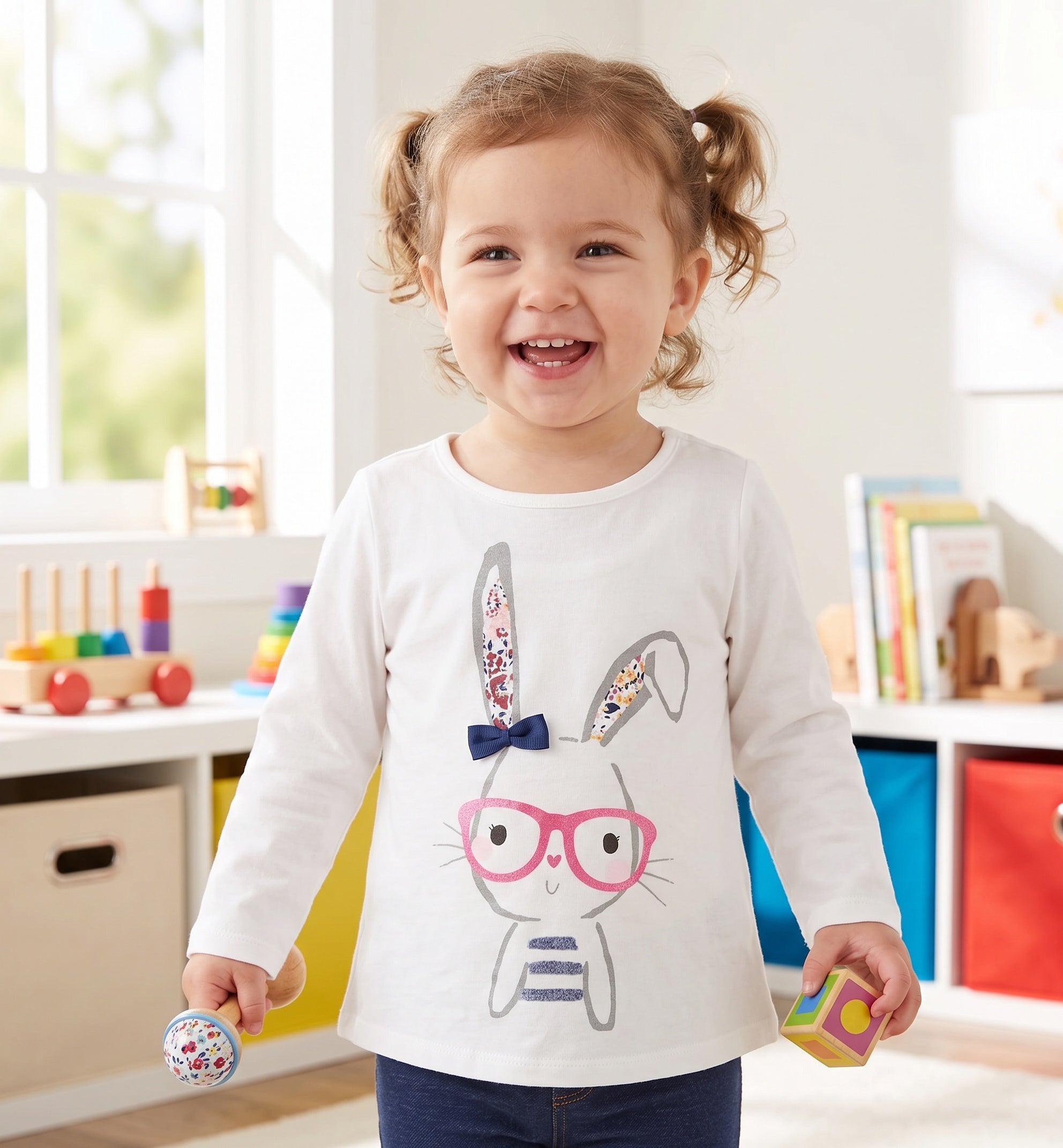 First Impressions Baby Girls Graphic Print Cotton T-Shirt