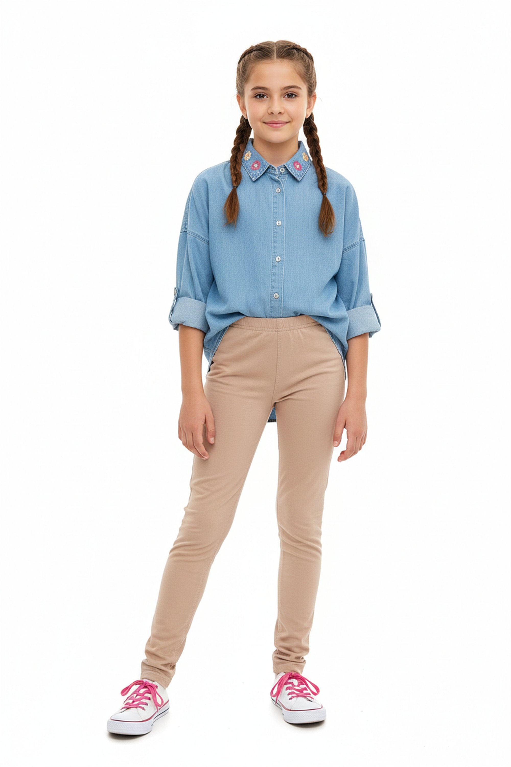 Buttery Smooth Solid Basic Kids Leggings - USA Fashion