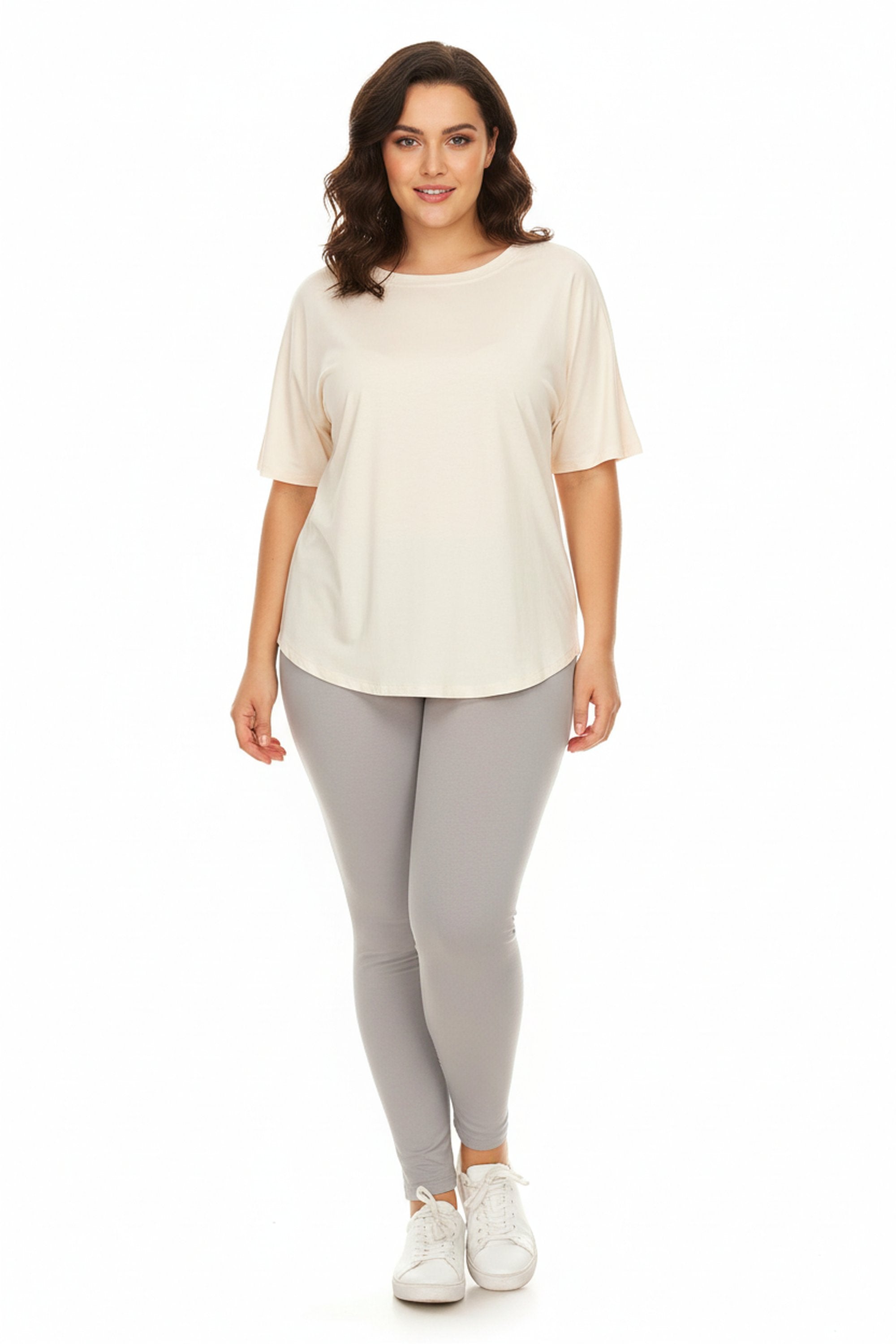 Brushed Basic Solid Leggings Extra Plus Size Leggings - 3X-5X - New Mix