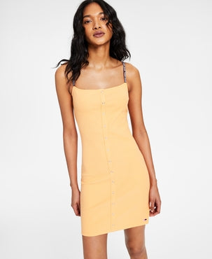 Model wearing one of Buy Outlet’s women’s sleeveless dresses.