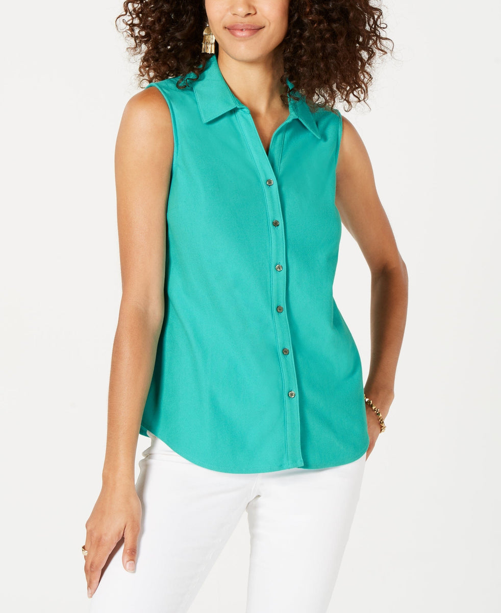 Charter Club Petite Cotton Shirt Bright White 8P – Buy Outlet